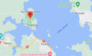 Map of Waitangi
