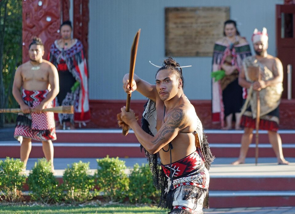 A pōwhiri at Waitangi Treaty Grounds